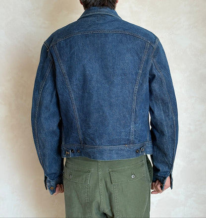 Vintage 70s Lee Union Made Denim Jacket | 2 Pockets | Made in USA | Size 44US / 54EU | Classic Blue Jean Workwear | AJ357 Studio