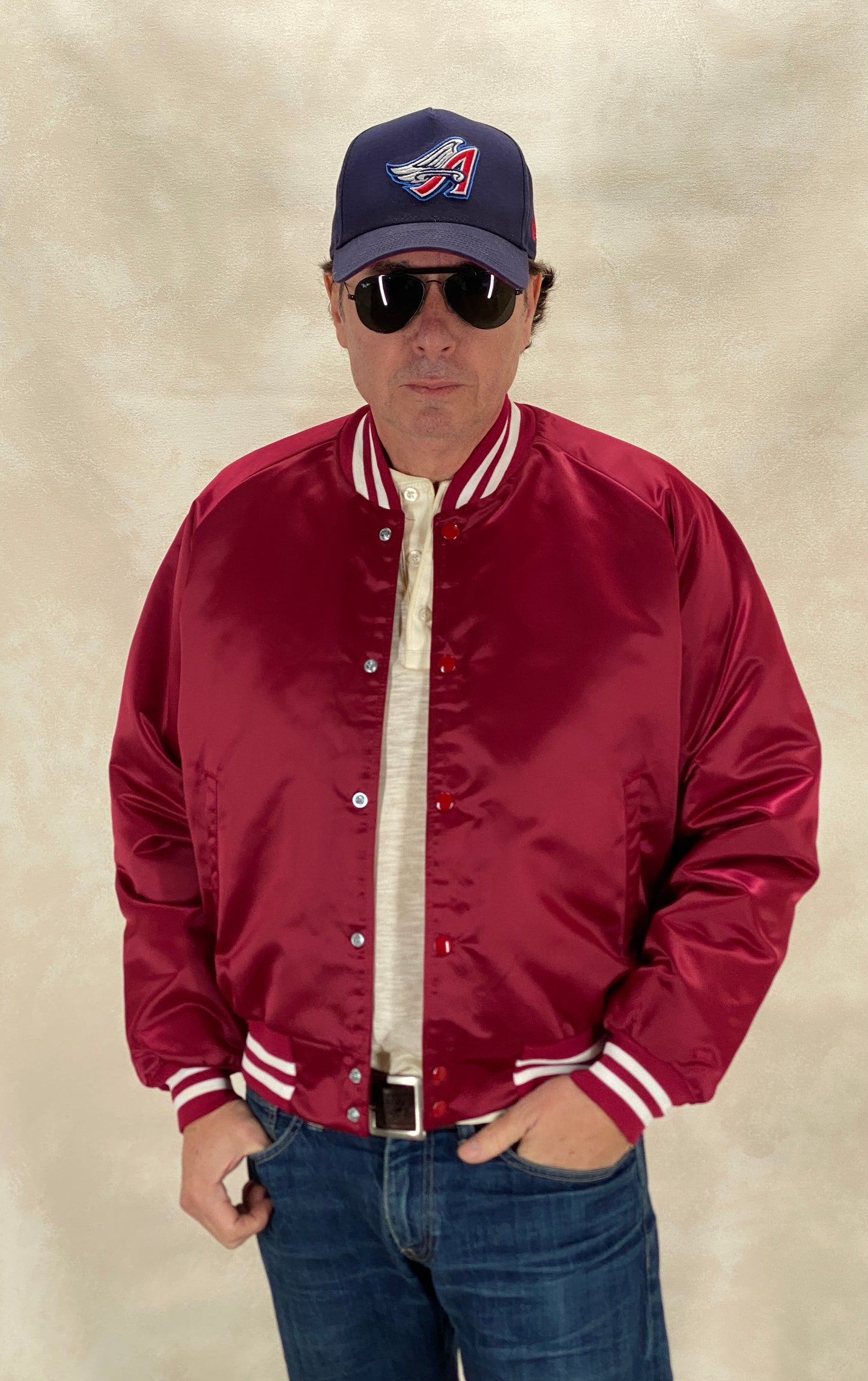 Vintage 80s Chalkline Oklahoma University Baseball Nylon Jacket Made USA Size Large Mens-AJ357 Studio