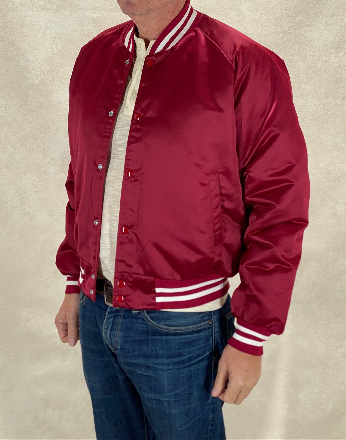 Vintage 80s Chalkline Oklahoma University Baseball Nylon Jacket Made USA Size Large Mens-AJ357 Studio