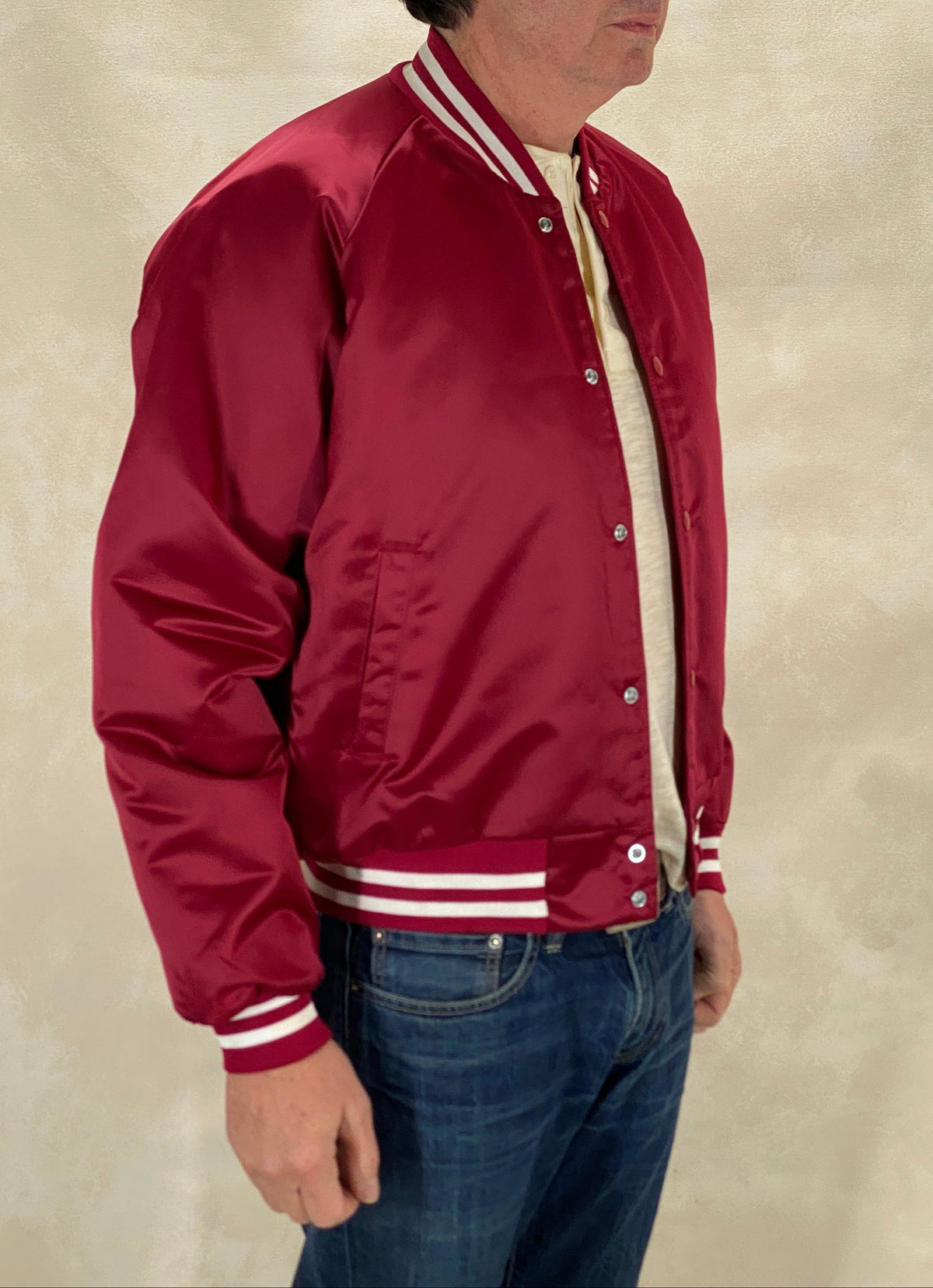 Vintage 80s Chalkline Oklahoma University Baseball Nylon Jacket Made USA Size Large Mens-AJ357 Studio