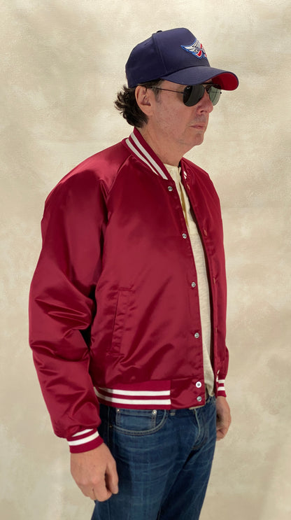 Vintage 80s Chalkline Oklahoma University Baseball Nylon Jacket Made USA Size Large Mens-AJ357 Studio