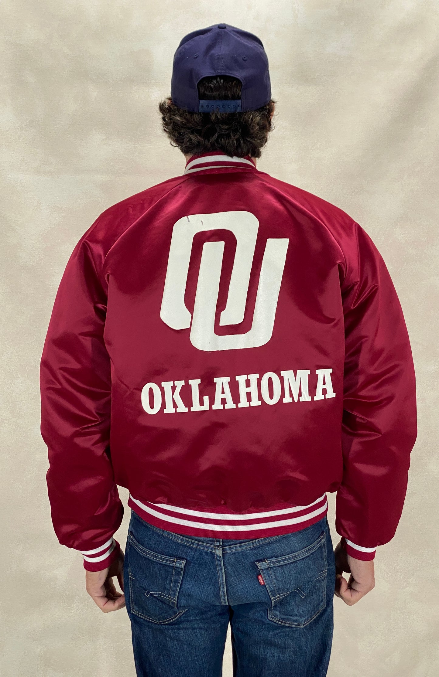Vintage 80s Chalkline Oklahoma University Baseball Nylon Jacket Made USA Size Large Mens-AJ357 Studio