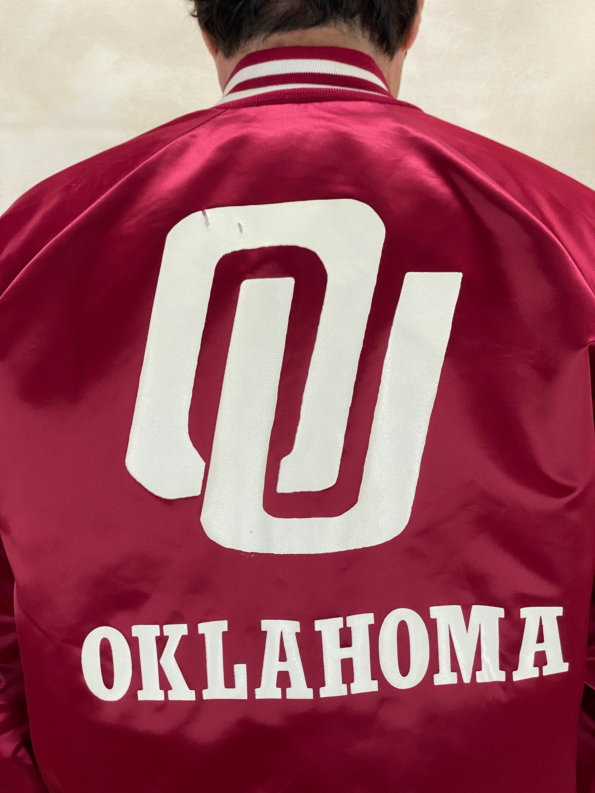 Vintage 80s Chalkline Oklahoma University Baseball Nylon Jacket Made USA Size Large Mens-AJ357 Studio