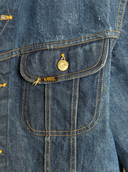 Vintage 70s Lee Union Made Denim Jacket | 2 Pockets | Made in USA | Size 44US / 54EU | Classic Blue Jean Workwear | AJ357 Studio