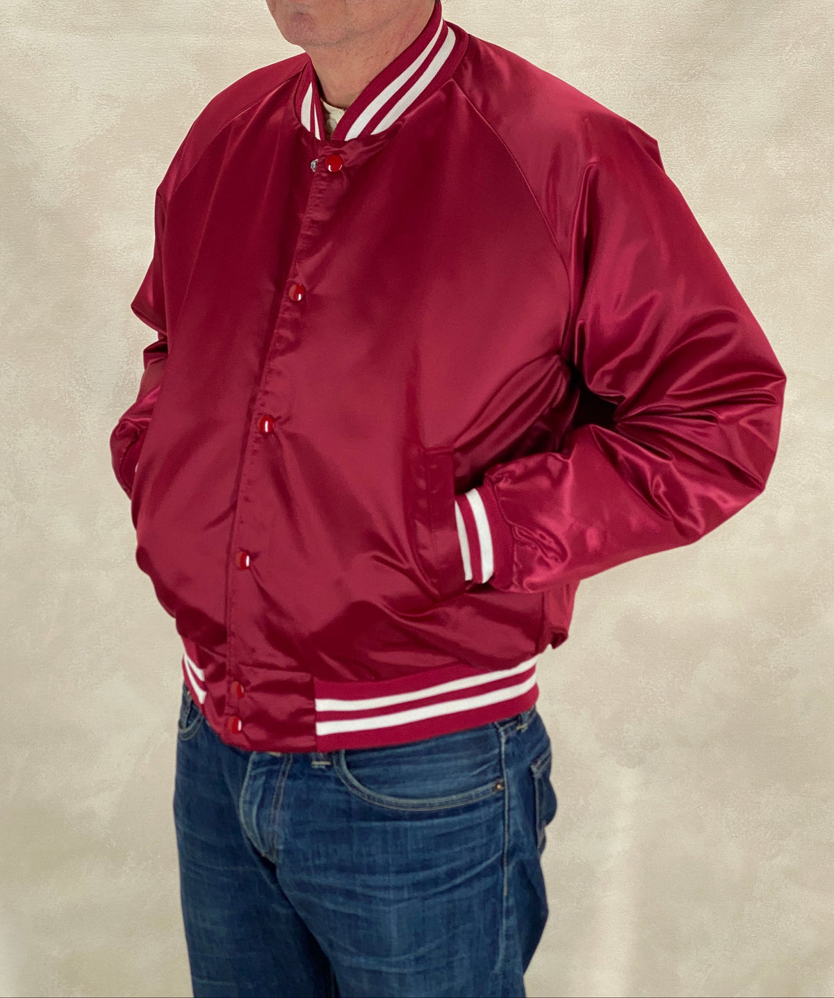 Vintage 80s Chalkline Oklahoma University Baseball Nylon Jacket Made USA Size Large Mens-AJ357 Studio