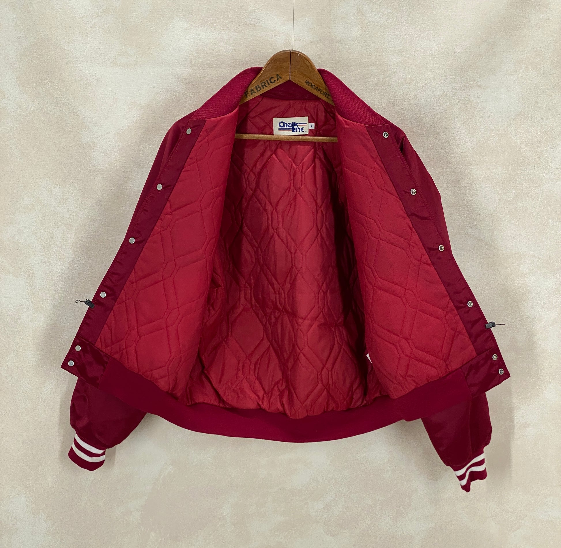 Vintage 80s Chalkline Oklahoma University Baseball Nylon Jacket Made USA Size Large Mens-AJ357 Studio