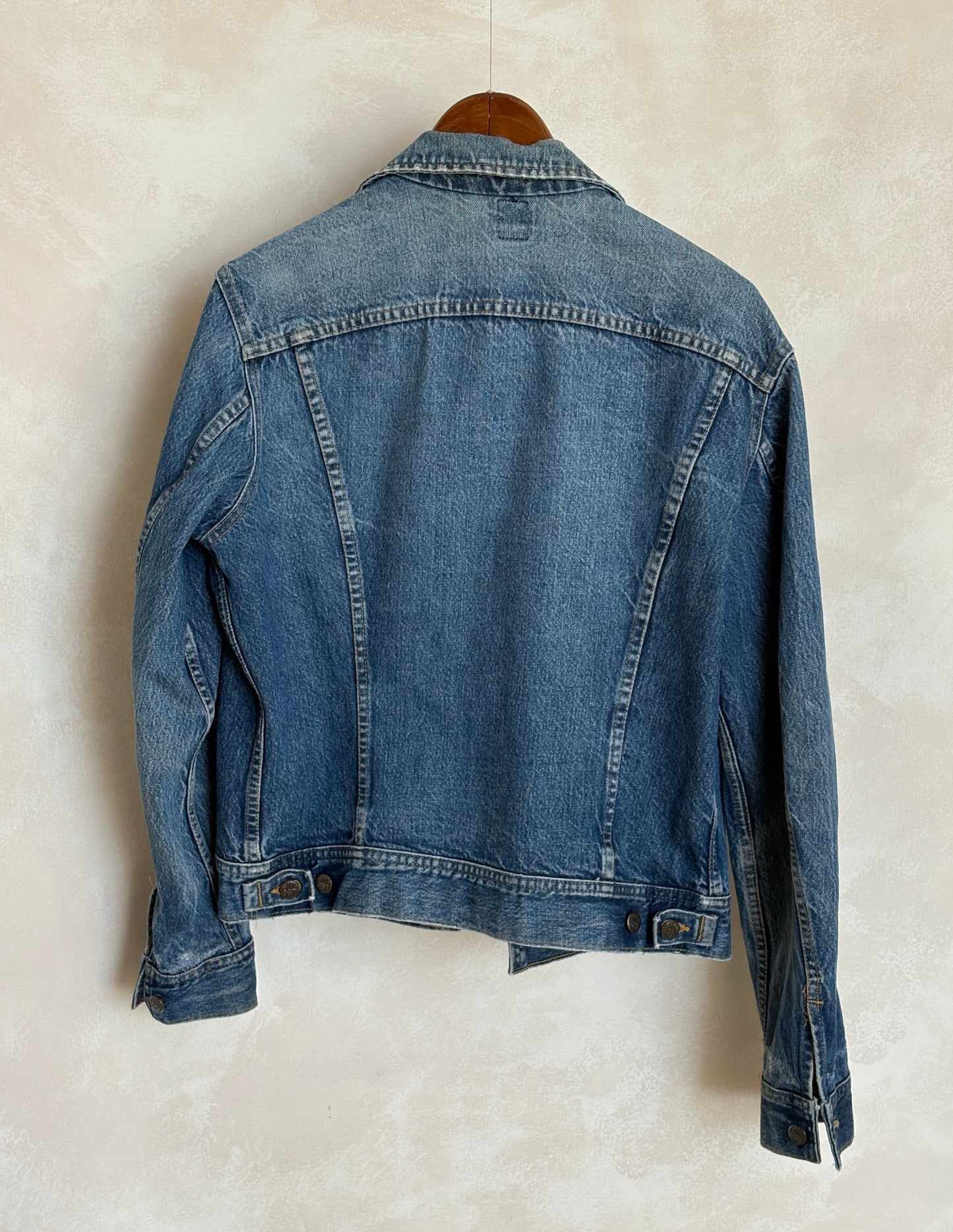 Vintage 80s Lee Denim Jacket 2 Pockets Made in Canada | Size 42US / 52EU