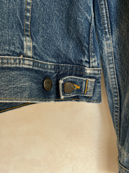 Vintage 80s Lee Denim Jacket 2 Pockets Made in Canada | Size 42US / 52EU