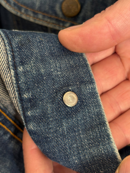 Vintage 80s Lee  Denim Jacket | 2 Pockets | Made in Canada | Size 40US / 50EU
