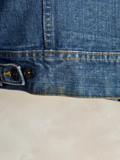 Vintage 80s Lee  Denim Jacket | 2 Pockets | Made in Canada | Size 40US / 50EU