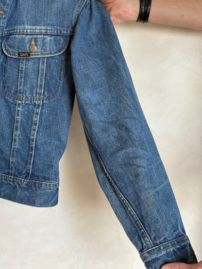 Vintage 80s Lee  Denim Jacket | 2 Pockets | Made in Canada | Size 40US / 50EU