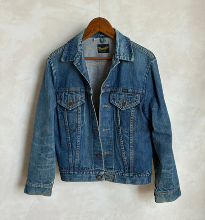 Vintage 70s Wrangler Denim Jacket  2-Pocket Made in USA  Size 38US/48EU