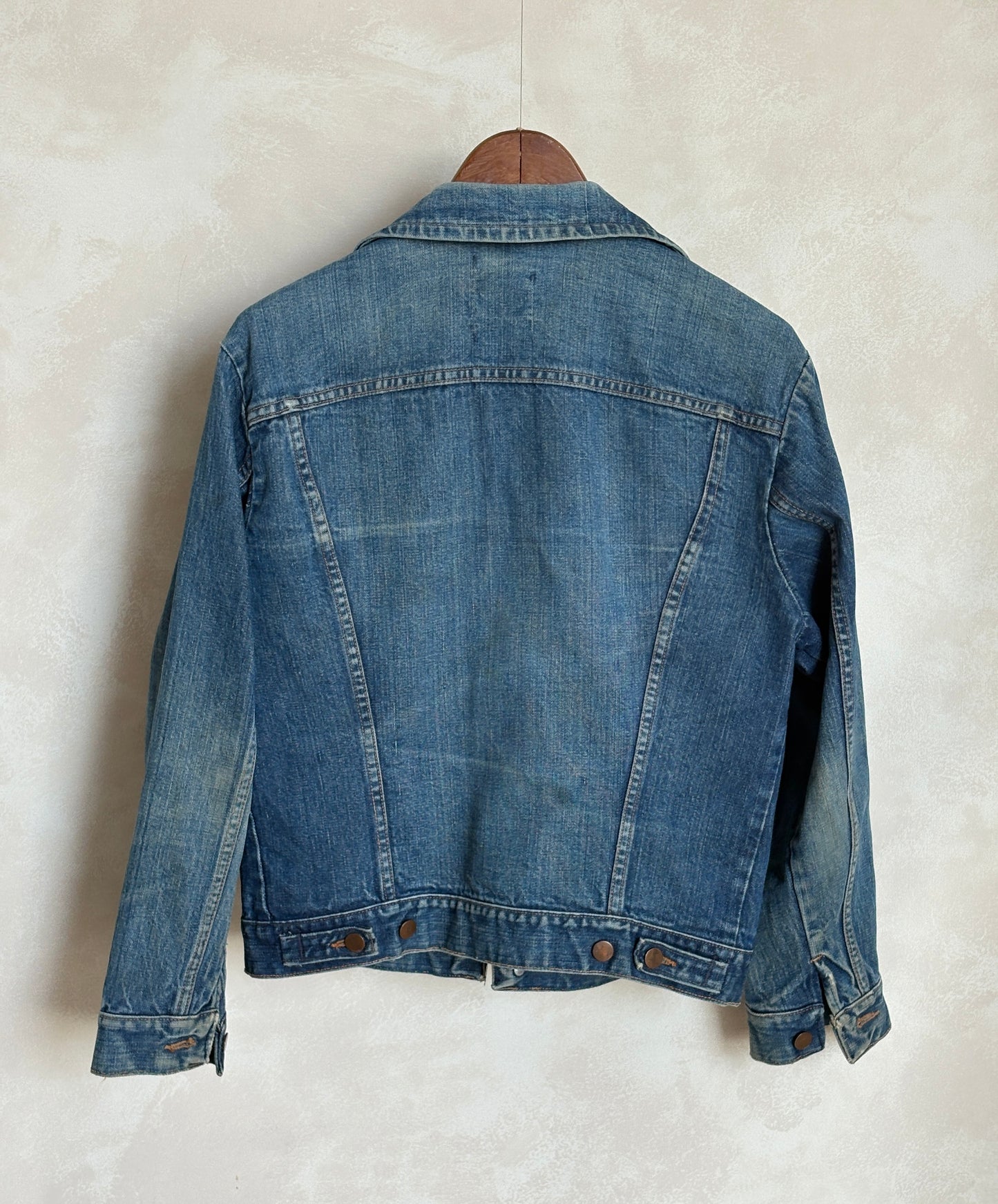 Vintage 70s Wrangler Denim Jacket  2-Pocket Made in USA  Size 38US/48EU