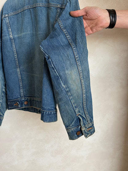 Vintage 70s Wrangler Denim Jacket  2-Pocket Made in USA  Size 38US/48EU