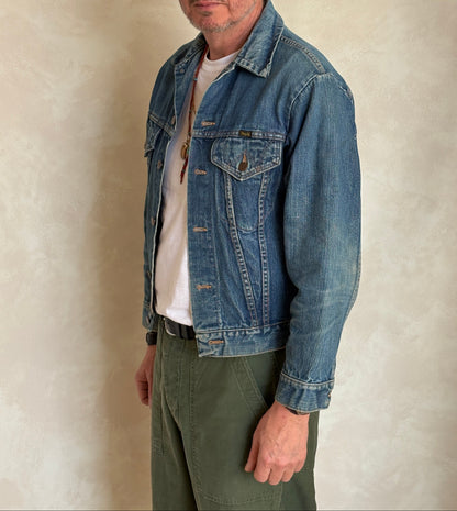 Vintage 70s Wrangler Denim Jacket  2-Pocket Made in USA  Size 38US/48EU