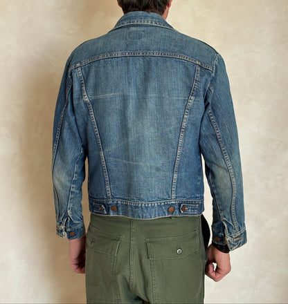Vintage 70s Wrangler Denim Jacket  2-Pocket Made in USA  Size 38US/48EU