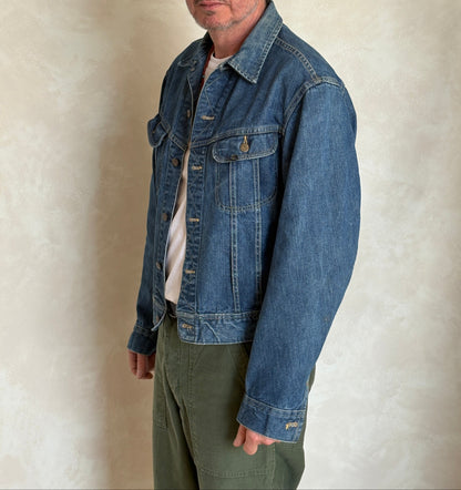 Vintage 70s Lee Union Made Denim Jacket  Made in USA  Size 44-46US / 54-56EU