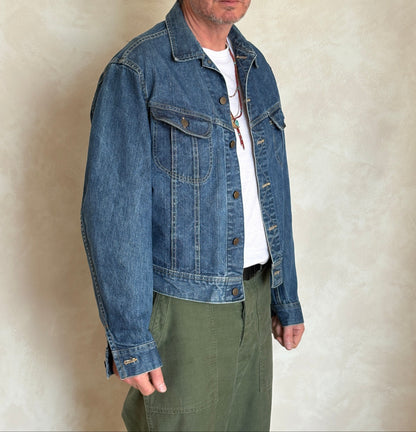Vintage 70s Lee Union Made Denim Jacket  Made in USA  Size 44-46US / 54-56EU