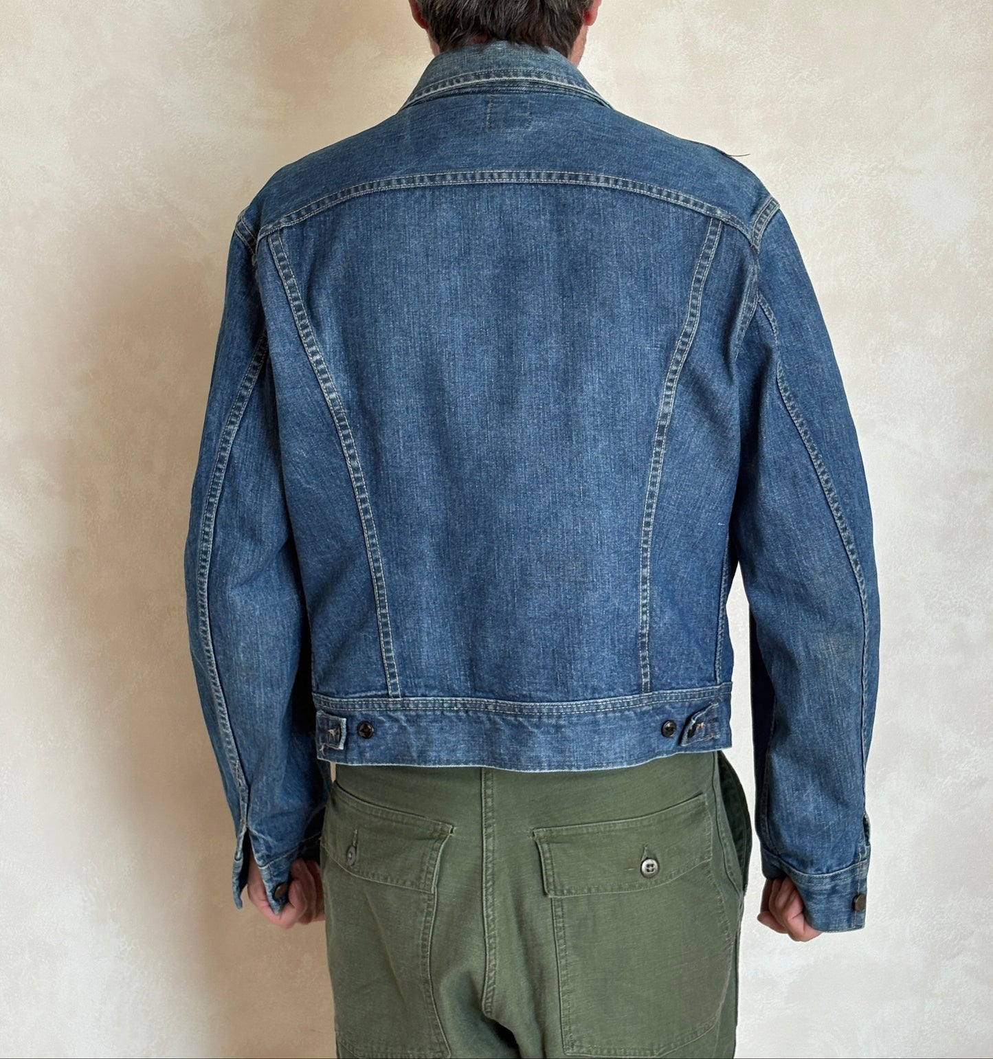 Vintage 70s Lee Union Made Denim Jacket  Made in USA  Size 44-46US / 54-56EU