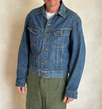 Vintage 70s Lee Union Made Denim Jacket  Made in USA  Size 44-46US / 54-56EU