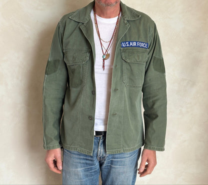 Authentic Type one 60s US Air Force OG-107 Fatigue Shirt – Vietnam War Era Small