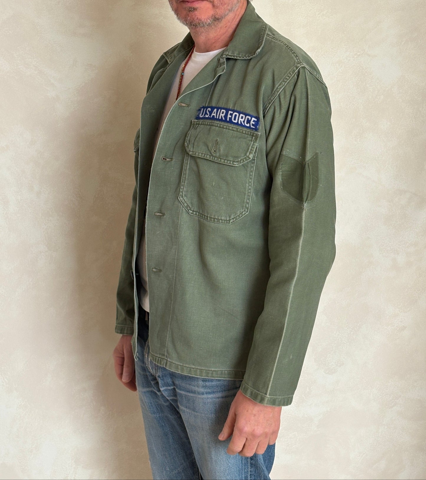 Authentic Type one 60s US Air Force OG-107 Fatigue Shirt – Vietnam War Era Small