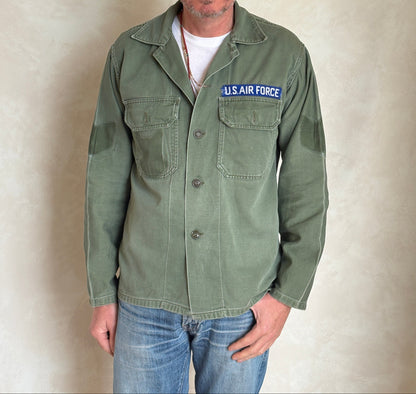 Authentic Type one 60s US Air Force OG-107 Fatigue Shirt – Vietnam War Era Small