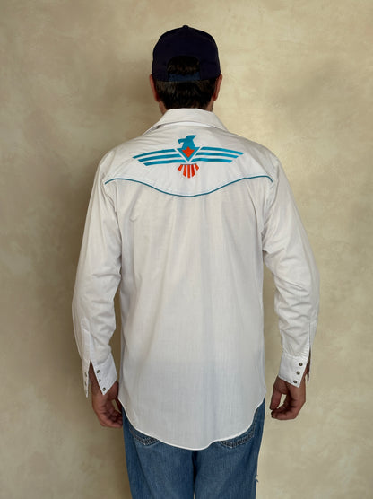 Size M. Authentic Vintage 80’s Embroidered Western Shirt-AJ357 Studio