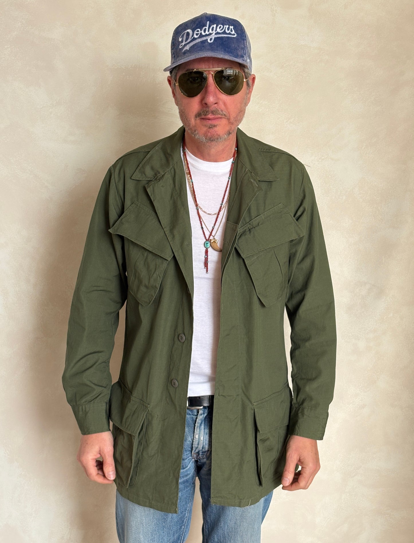 Small Long. Authentic 1969 US Army vintage Vietnam jungle jacket.