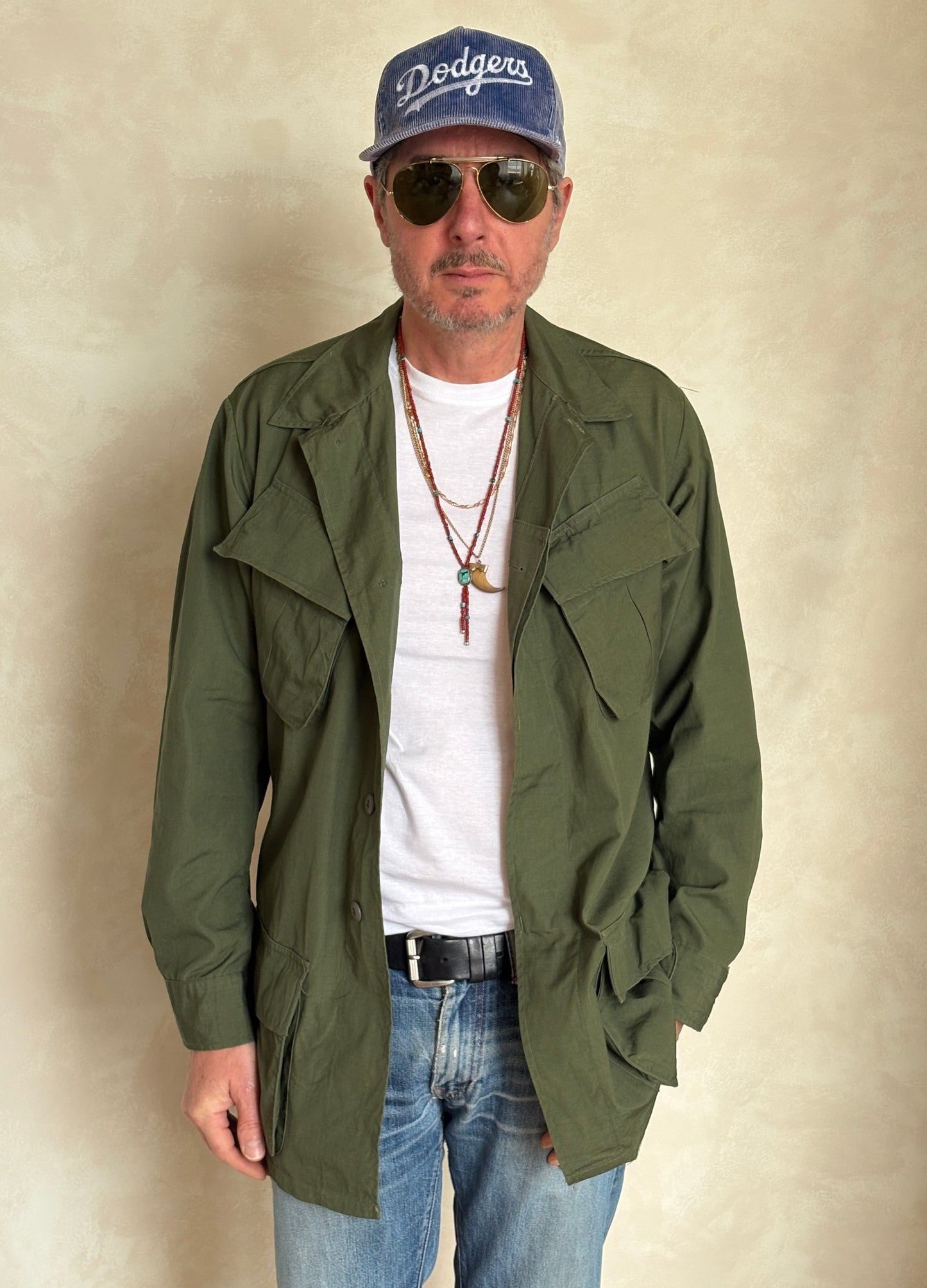 Small Long. Authentic 1969 US Army vintage Vietnam jungle jacket.