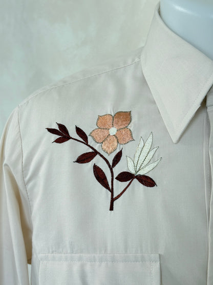 Size Med. Authentic Vintage 70’s embroidered Western Shirt-AJ357 Studio
