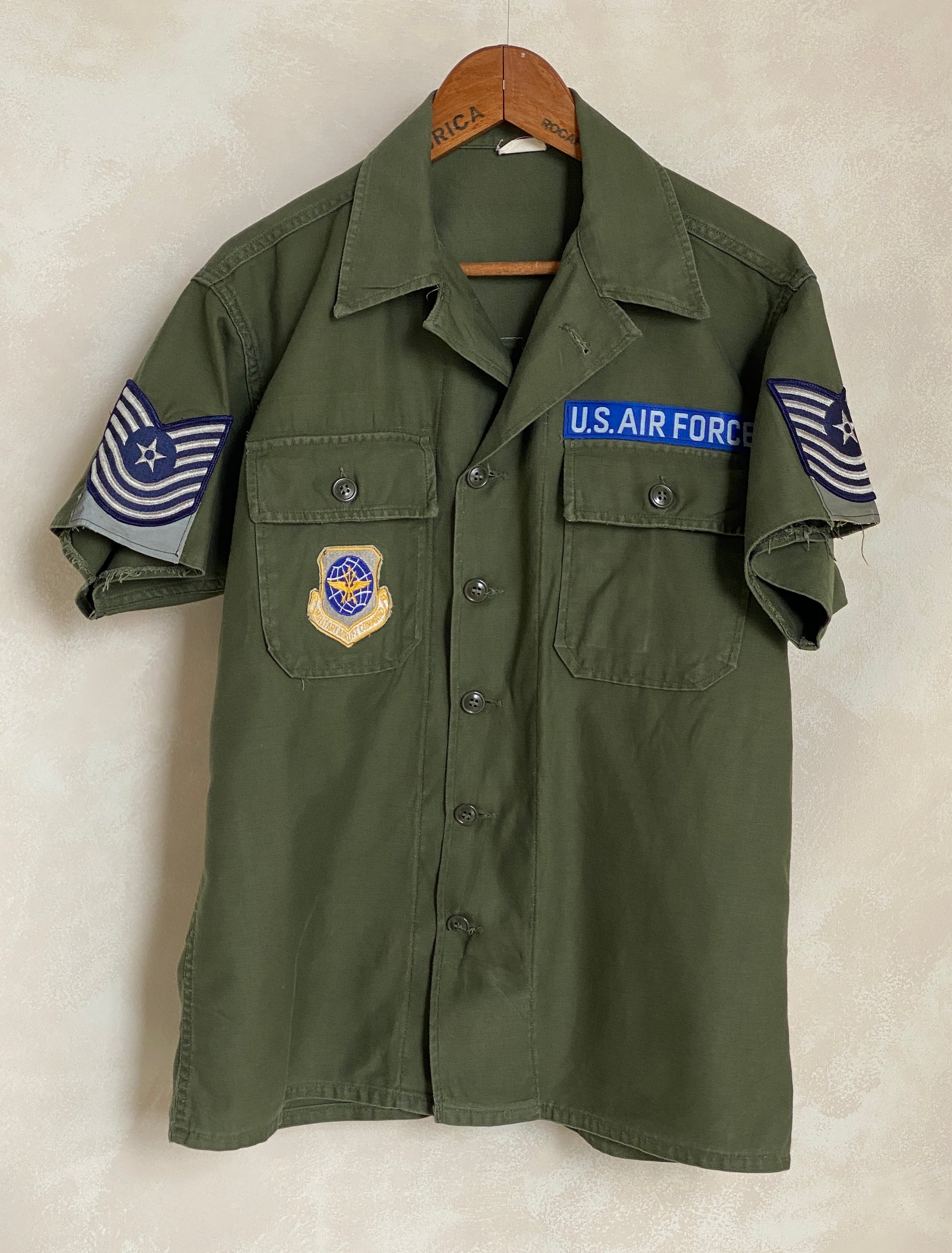 Medium. Authentic 1963 US Air Force vintage Fatigue Shirt - USA Vintage Bcn