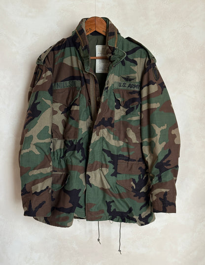 Authentic 1982 DBU US Army M-65 Field Jacket  – Size Medium Regular