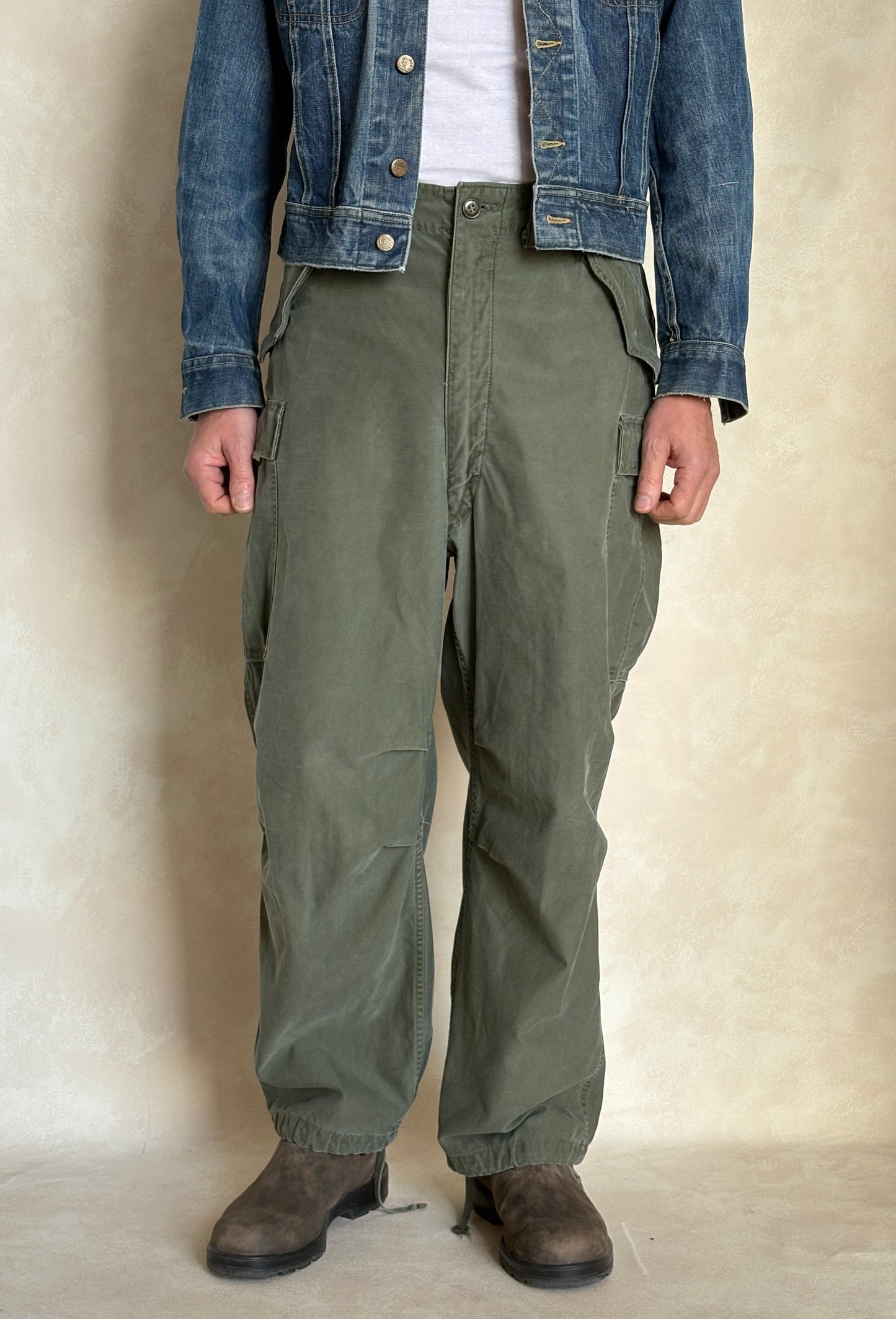 Vintage M-51 US Army Field Cargo  Pants – Made in USA -Medium- Military Trousers