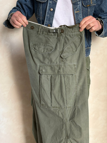 Vintage M-51 US Army Field Cargo  Pants – Made in USA -Medium- Military Trousers