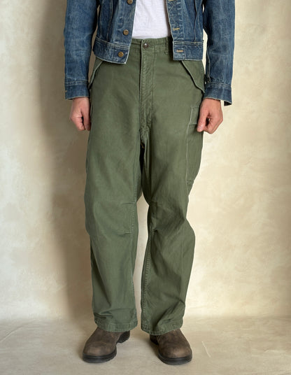 Vintage M-51 US Army Field Cargo Pants – Made in USA - Size Medium-  Military Trousers