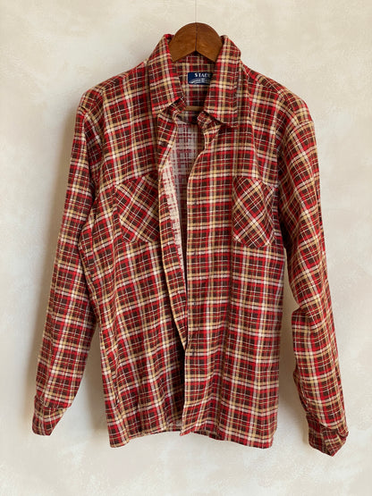 Large Vintage 90s Flannel Shirt | Classic Retro Style | USA Vintage BCN-AJ357 Studio