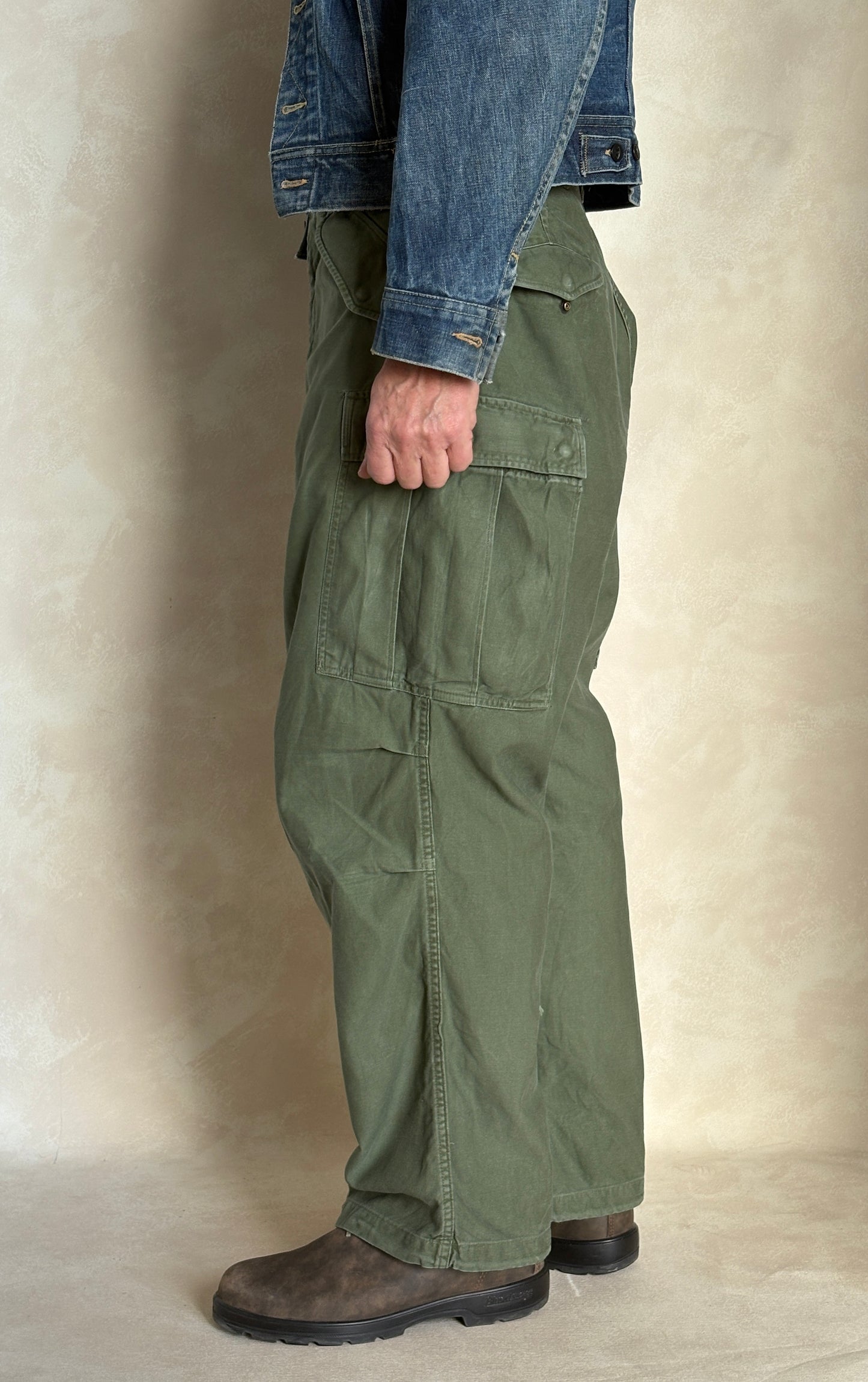 Vintage M-51 US Army Field Cargo Pants – Made in USA - Size Medium-  Military Trousers