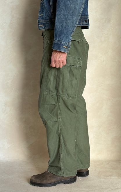 Vintage M-51 US Army Field Cargo Pants – Made in USA - Size Medium-  Military Trousers