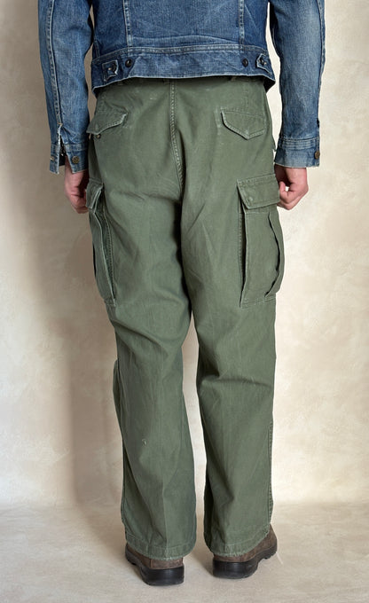 Vintage M-51 US Army Field Cargo Pants – Made in USA - Size Medium-  Military Trousers
