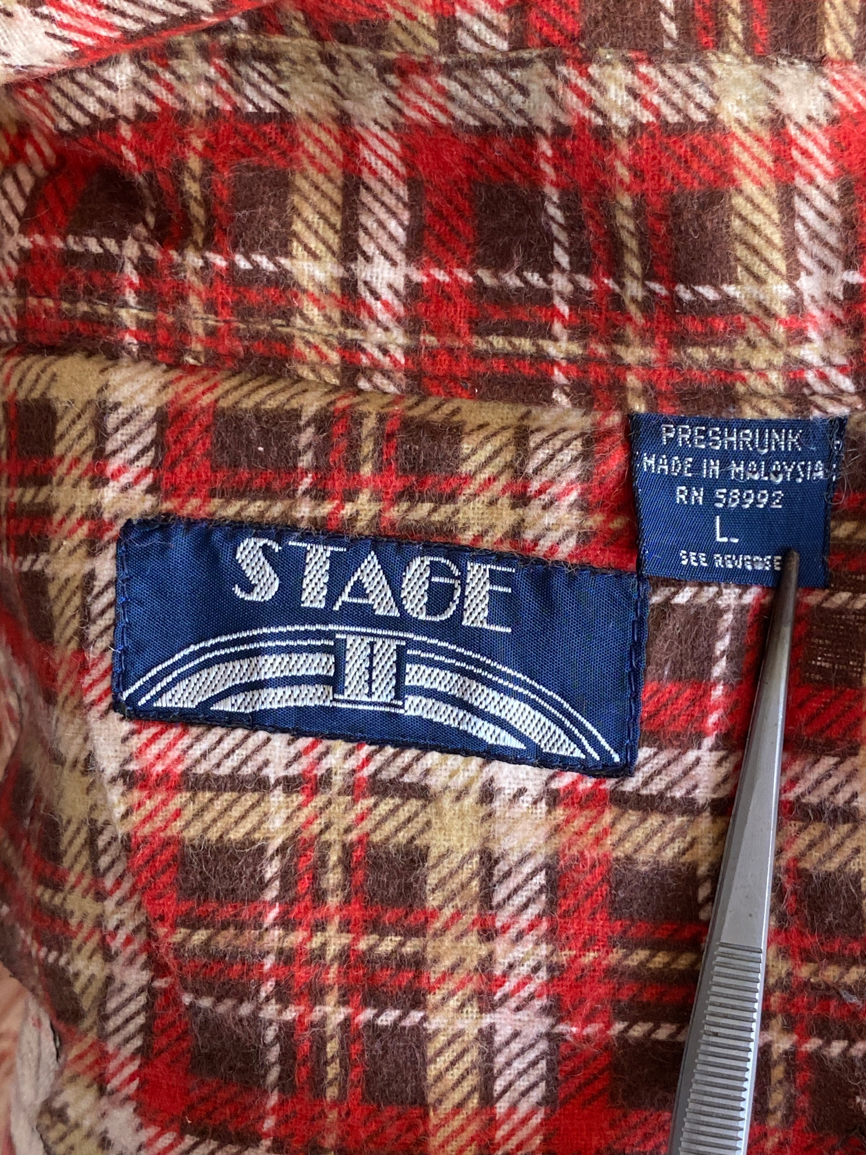 Large Vintage 90s Flannel Shirt | Classic Retro Style | USA