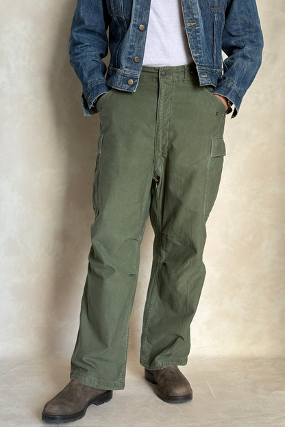 Vintage M-51 US Army Field Cargo Pants – Made in USA - Size Medium-  Military Trousers