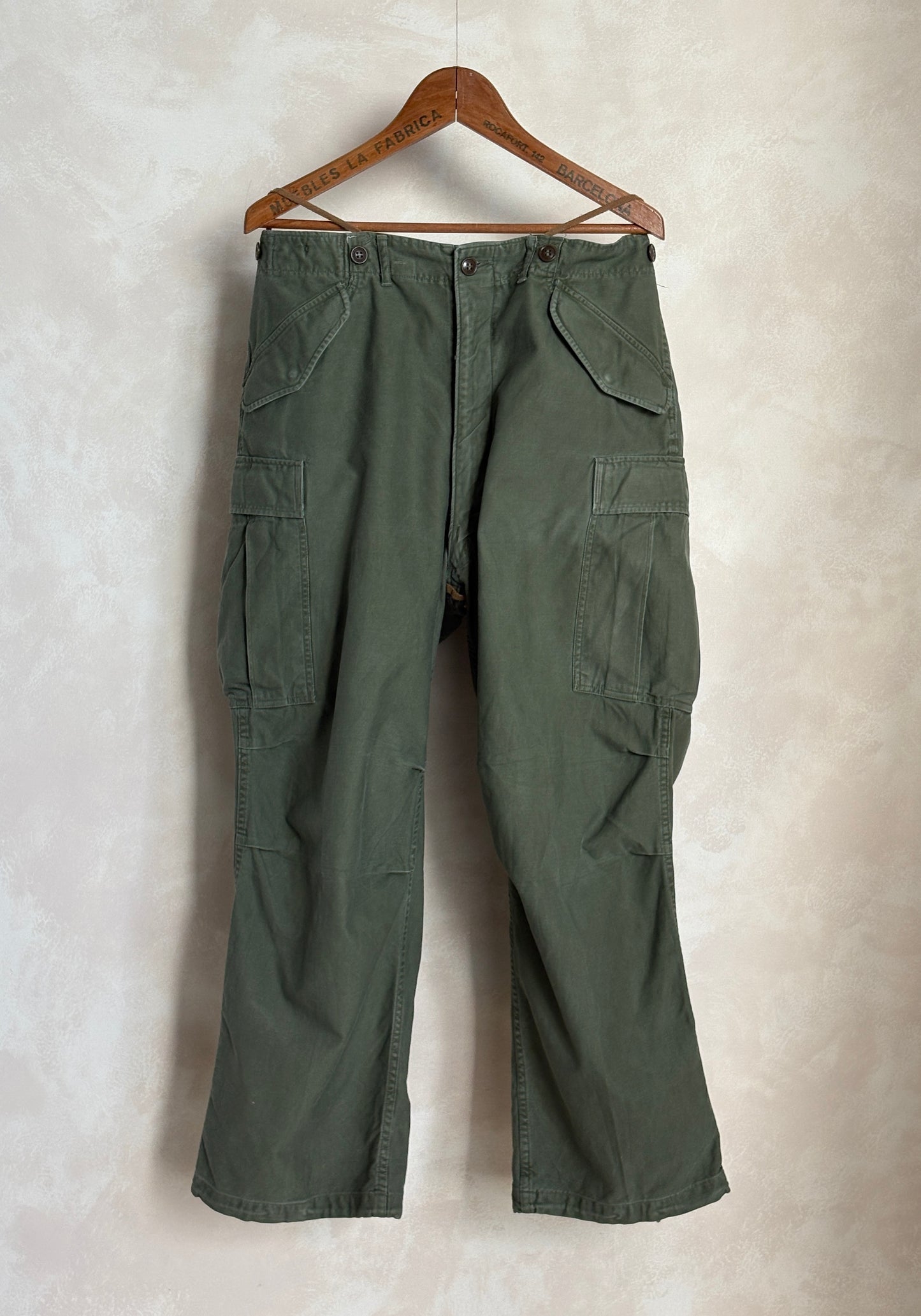 Vintage M-51 US Army Field Cargo Pants – Made in USA - Size Medium-  Military Trousers