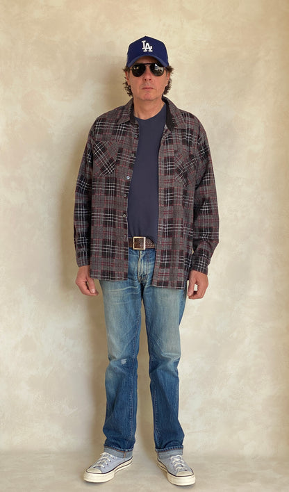 Large Vintage 90s Flannel Shirt | Classic Retro Style | USA Vintage BCN-AJ357 Studio