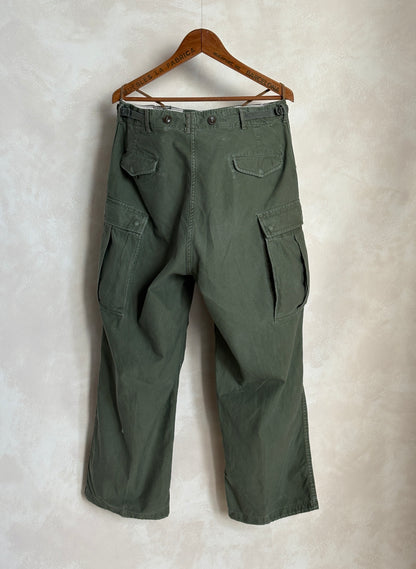 Vintage M-51 US Army Field Cargo Pants – Made in USA - Size Medium-  Military Trousers
