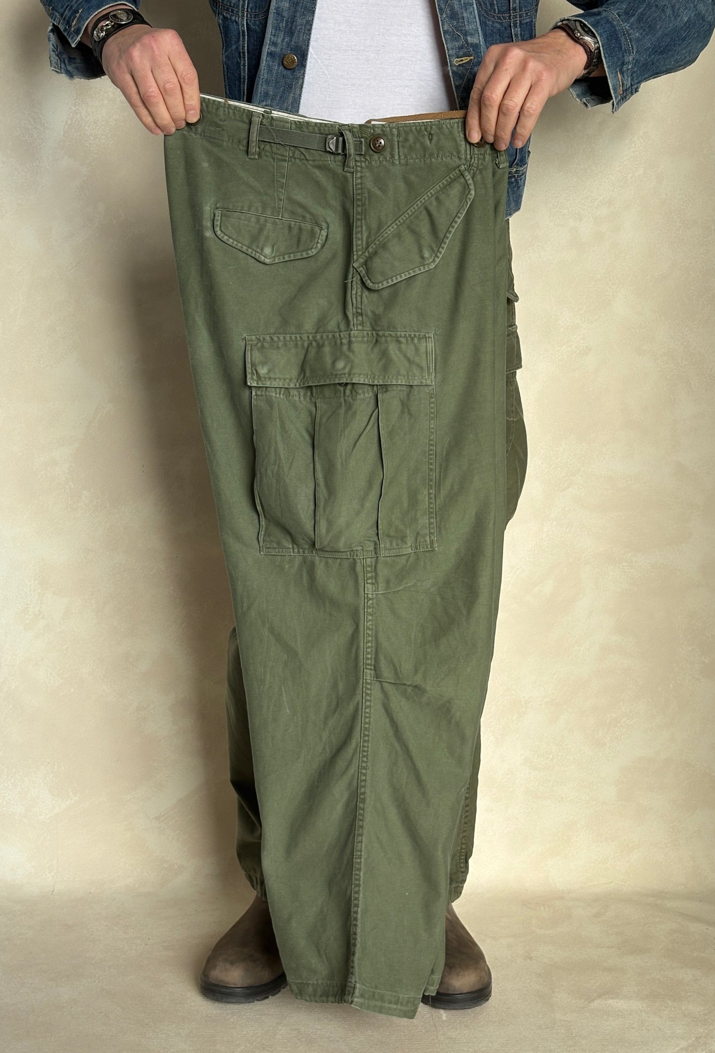 Vintage M-51 US Army Field Cargo Pants – Made in USA - Size Medium-  Military Trousers