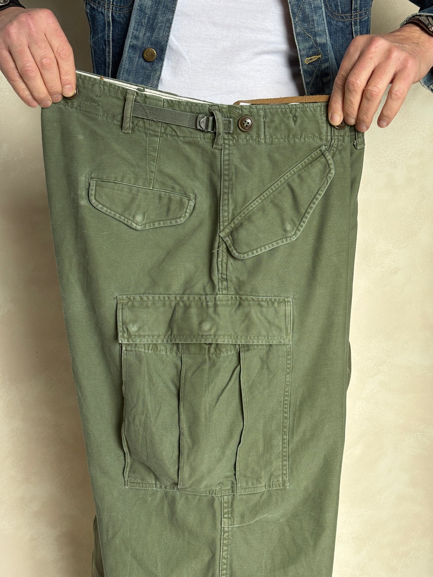 Vintage M-51 US Army Field Cargo Pants – Made in USA - Size Medium-  Military Trousers
