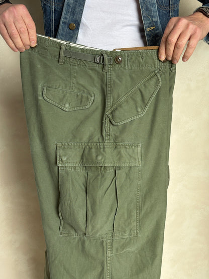 Vintage M-51 US Army Field Cargo Pants – Made in USA - Size Medium-  Military Trousers
