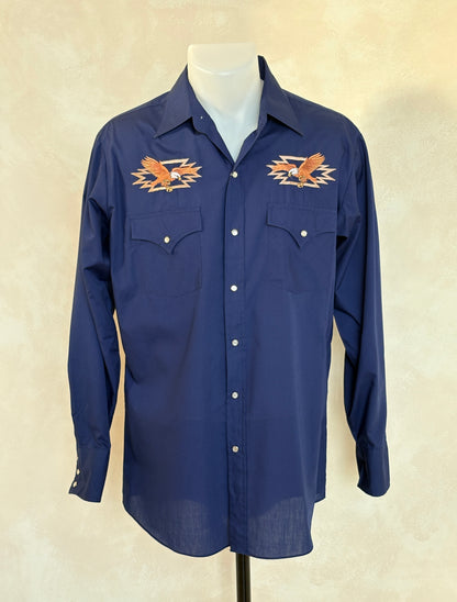 Size M - Authentic Vintage 80’s embroidered Western Shirt-AJ357 Studio