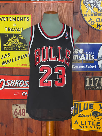 Size 44 Vintage 90s Chicago Bulls NBA jersey, Jordan #23 Made in USA by Champion-AJ357 Studio